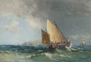 Fishing Boats off the Coast