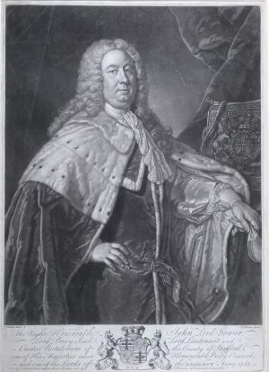The Right Honorable John Lord  Gower, Lord Privy Seal, Lord Lieutenant & Custos Rotulorum of the County of Stafford