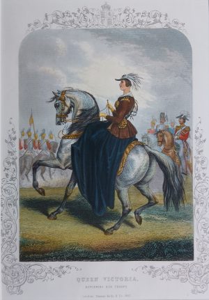 Queen Victoria reviewing her troops
