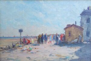 Continental Beach Scene
