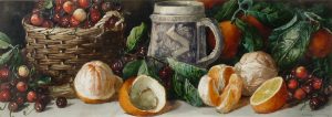 Still Life with Oranges & Cherries
