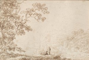 Figures Resting by a River