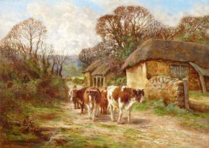 Cattle in a Lane