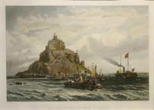 The Royal Yacht off Mount St. Michael