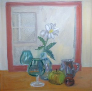 Still Life with Mirror & Glassware