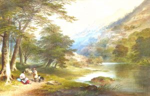 A shepherd Beside a River