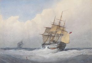 H.M.S. Powerful 84 guns