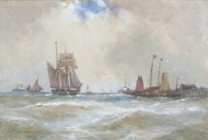 Steam and Sailing Vessels off the Coast