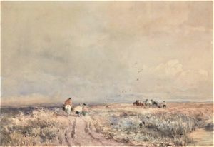 Travellers on a Heathland Track