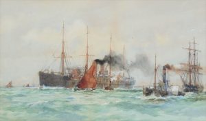 Shipping off Tilbury