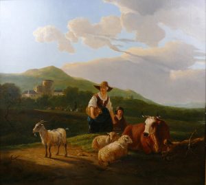Herders with Cattle, Sheep & Goat