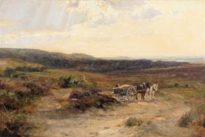 Horse & Cart on (Winfrith?) Heath, Dorset
