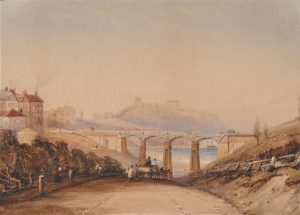 A View of the Cliff Bridge from Ramsdale, Scarborough, Yorkshire