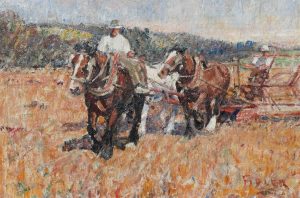 Summer Harvest - a Heavy Horse Team at Work