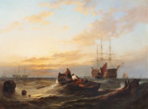 Men O’ War off Portsmouth