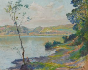 Calm at Evening – The Looe Pool at Helston, Cornwall