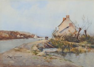 Cottages by an Estuary