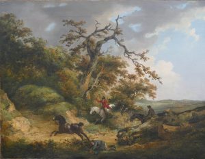 Huntsmen Crashing through Woodland