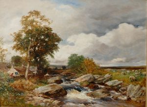 Fisherman on a Rocky Stream