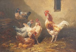 Poultry in a Barn
