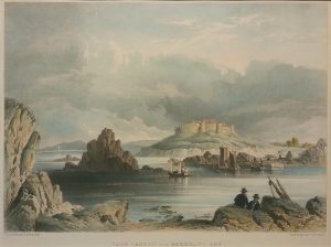 Vale Castle from Bordeaux Bay, Guernsey
