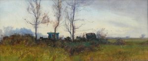 Caravans Traversing a Heath