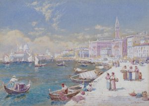 Riva Schioni – Distant View of the Church della Salute, Venice, Italy