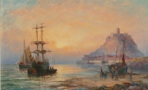 Sunset, St. Michael's Mount, Cornwall pair