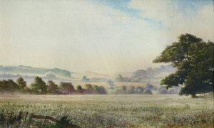 Mist over the Watermeadows, Dorset