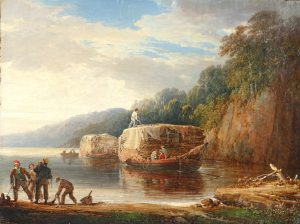 Hay Barges approaching Shore