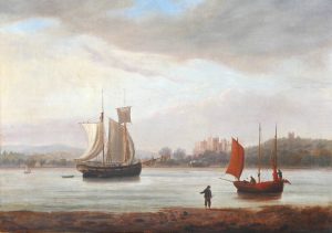 Powderham Castle from the River Exe, Devon