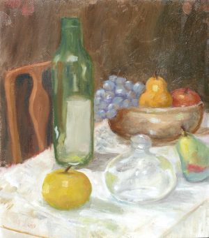 Bottle, Fruit & Decanter