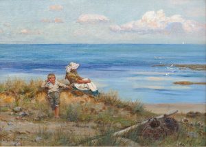 Woman and Child on the Coast