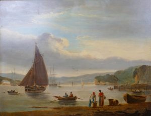 Teignmouth, Looking up the Teign from the Den, Devon