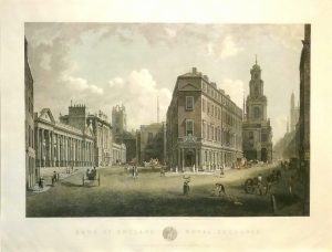 Bank of England Royal Exchange & Adjacent buildings as the existed 1790