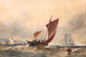 Fishing Boats off the Coast