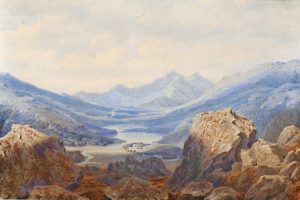 Snowdon as seen from an eminence near Capel Curig, North Wales