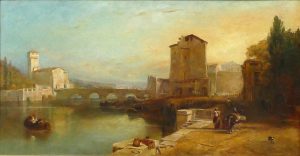 The Ponte a Visconti & Tower, Italy