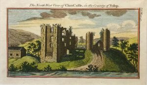 North West view of Clun Castle