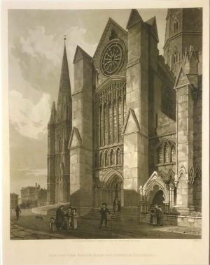 Part of the South side of Lichfield Cathedral