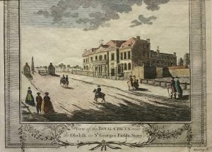 View of Royal Circus near the Obelisk in St Georges Field