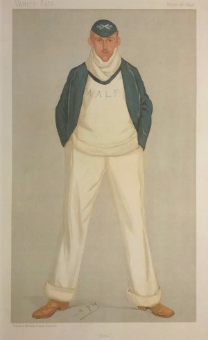 Flea (WAL Fletcher) rowing Captain of Oxford Eight