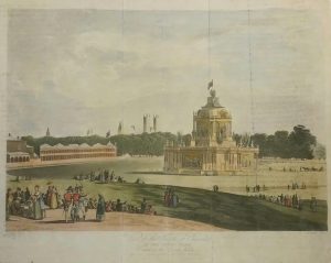 View of the Temple of Concord in the Green Park