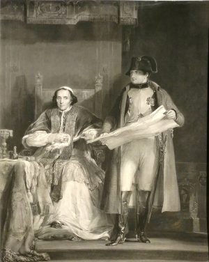 Napoleon Bonaparte with the Pope