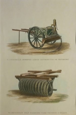 W. Crosskill's Liqid Distributer or Watercart; Self Cleaning Clod Crusher & Roller