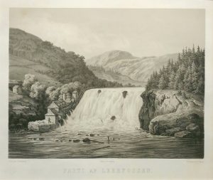 Parti af Leerfossen, river Nidelv