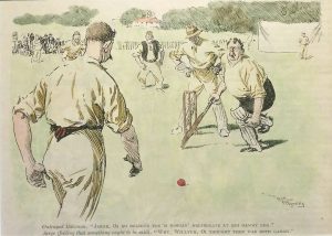 Jarge, oi do believe you'm bowlin' deliberate at moi gammy leg
