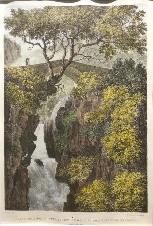 View of a bridge over the Reihenbach, in the valley of Ober-hasli