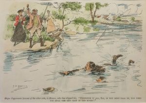 Confound it all, Sir, if you must fall in, you need not spoil the best cast in the river !