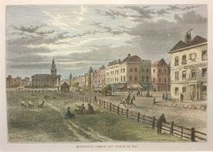 Kennington Common and Church in 1830